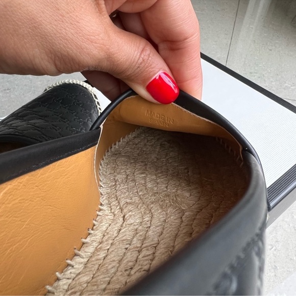 Gucci Leather Espadrilles Microguccissima Soft - Picture 11 of 12